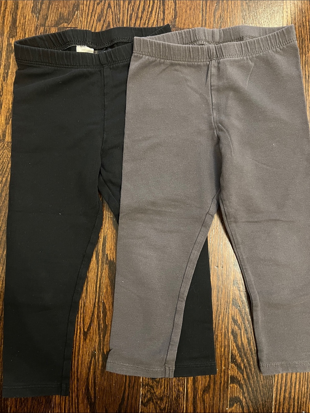 H&M Kids Black and Gray Basic thStretch Leggings - Pack of 2